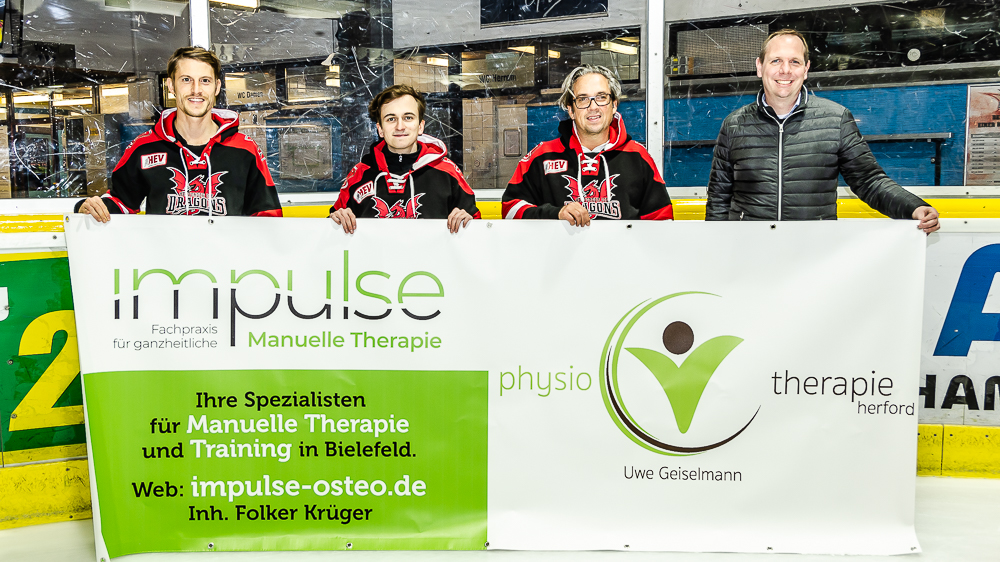 Im Bild von links: Folker Krüger, Maximilian Bühne, Uwe Geiselmann und Tobias Schumacher